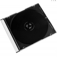 DVD slim case transparent black