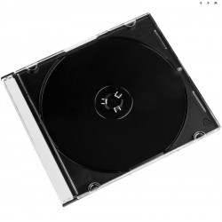 DVD slim case transparent black