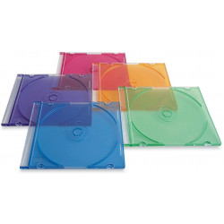 DVD slim case transparent colored