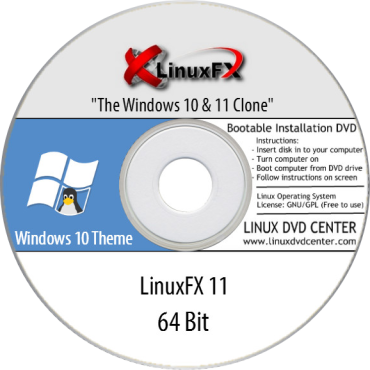 LinuxFX 11 Live "Windows 10 & 11 Theme" (64Bit)