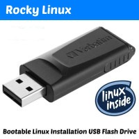 Rocky Linux Full 8 & 9 on USB 16GB (64Bit) 